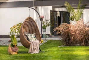 Fotel wiszący ogrodowy huśtawka kokon kosz